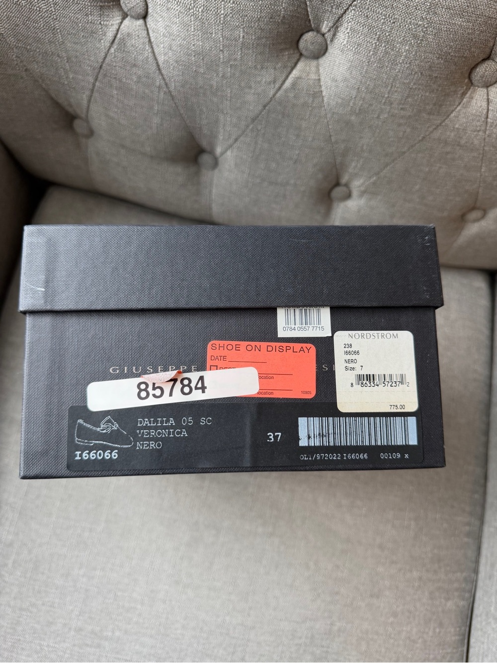 Giuseppe Zanotti Black Shoe Box with Retail Labels